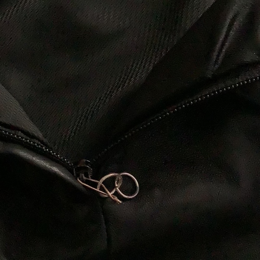 ADLER Collection leather skirt black full-lined zipper back (8) soft lea… - Picture 7 of 15